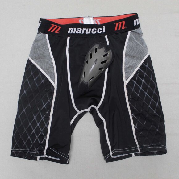 Marucci Youth Padded Baseball Sliding Shorts w/ Cup - Picture 1 of 4